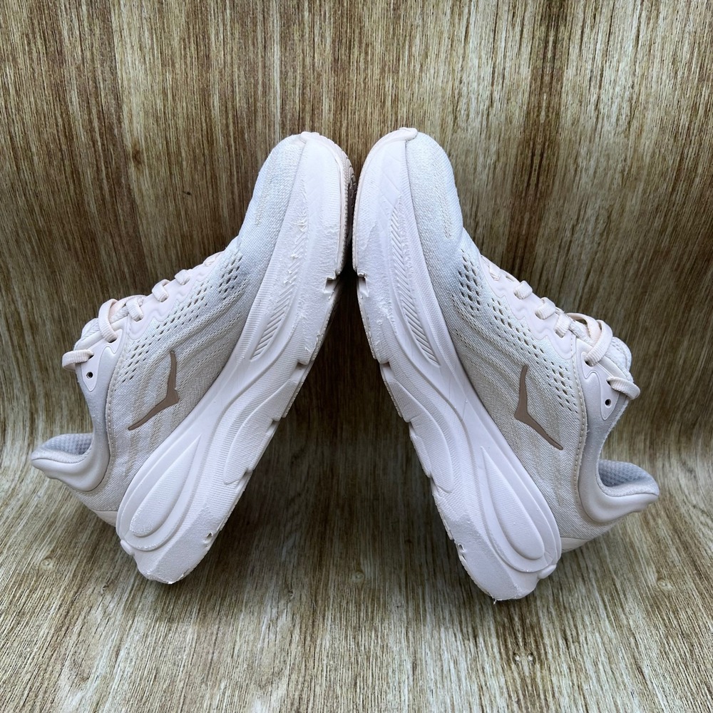 Hoka One One Bondi 9 Running Shoes Women's Size 6 B Vanilla Birch 1162012 VCH - Picture 7 of 10